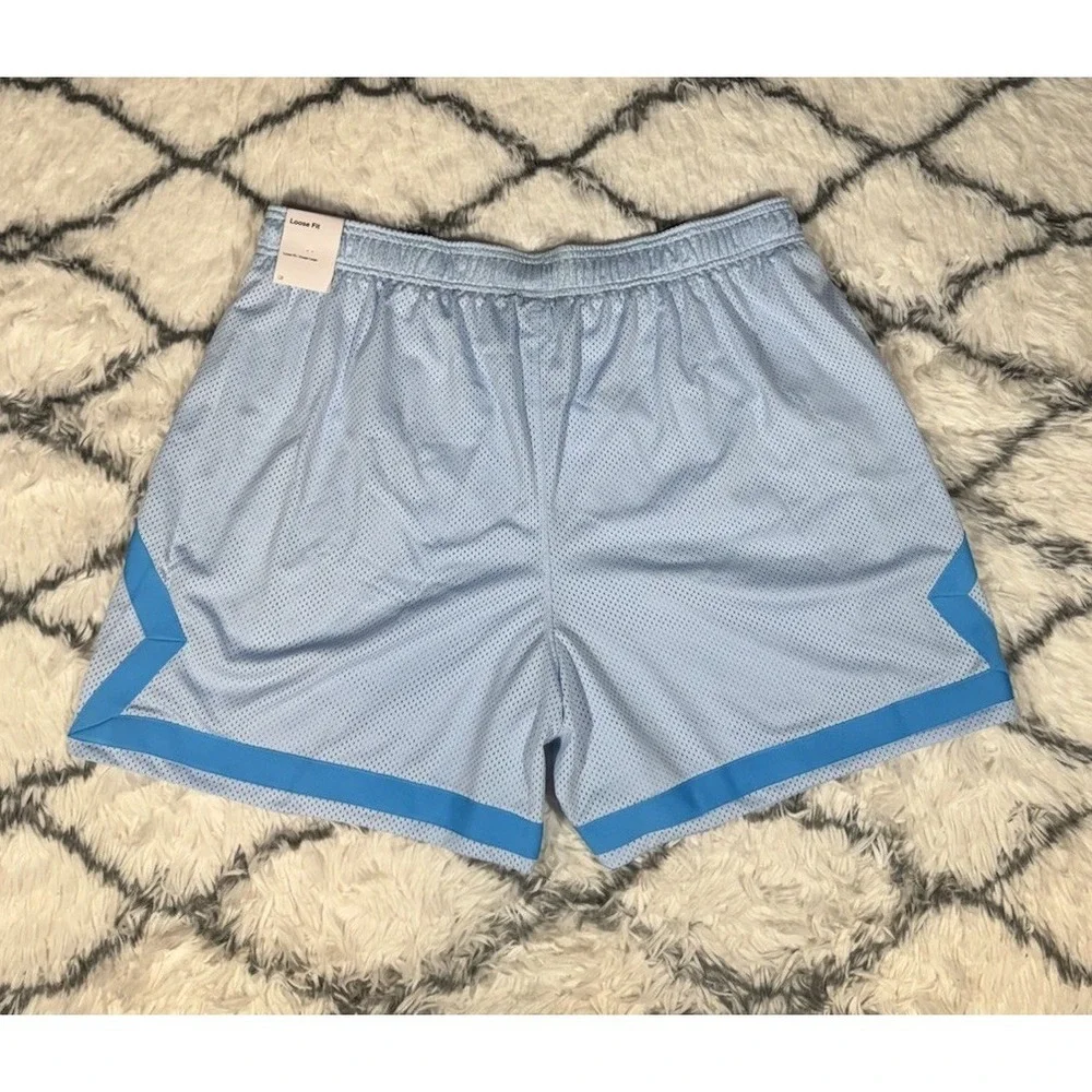 NIKE Air Jordan Dri-Fit Heritage Diamond Shorts Blue Womens 1X *NEW* DO5034-411